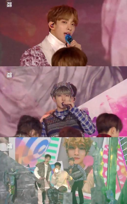 그룹 세븐틴. /사진='2019 SBS 가요대전' 방송 캡처