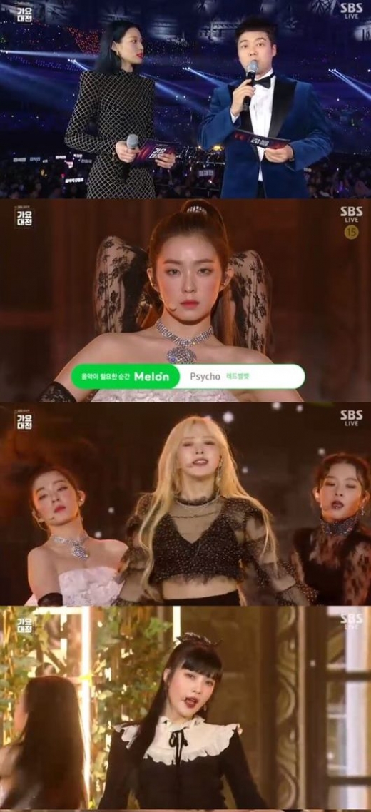 그룹 레드벨벳. /사진='2019 SBS 가요대전' 방송 캡처