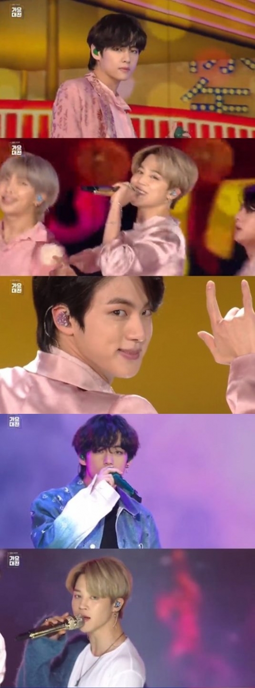 그룹 방탄소년단. /사진='2019 SBS 가요대전' 방송 캡처