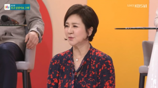 방송인 이만기의 부인 한숙희. /사진=KBS '아침마당' 방송화면 캡처