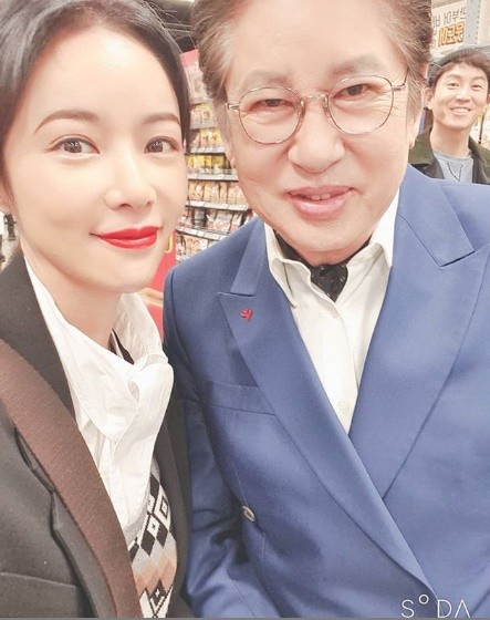 황정음 김용건. /사진=황정음 인스타그램