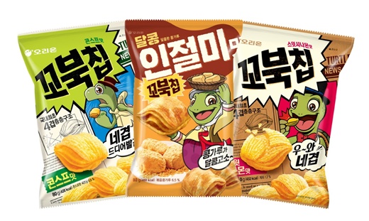 오리온 ‘꼬북칩’, 국내 누적매출 1000억 돌파… 해외서도 인기