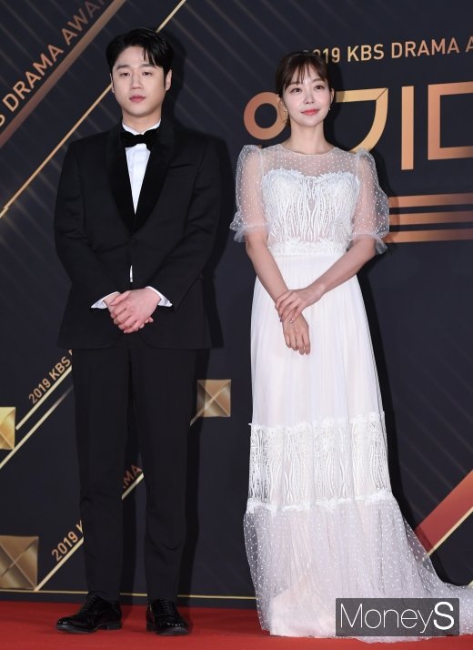 [머니S포토] 정준원·김가은 '2019 KBS 연기대상 같이왔어요'