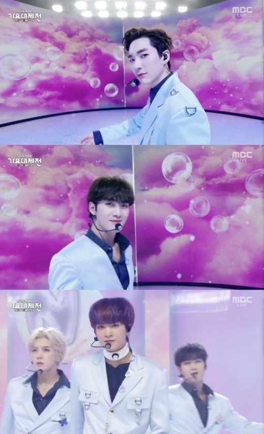 뉴이스트. /사진=2019 MBC 가요대제전 방송 캡처     